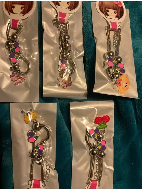 Girls' SLIDER Charm Bracelet TO CUTE Accessories NEW Pandora Style - Picture 16 of 16